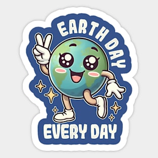 Earth Day Every Day Peace Sticker